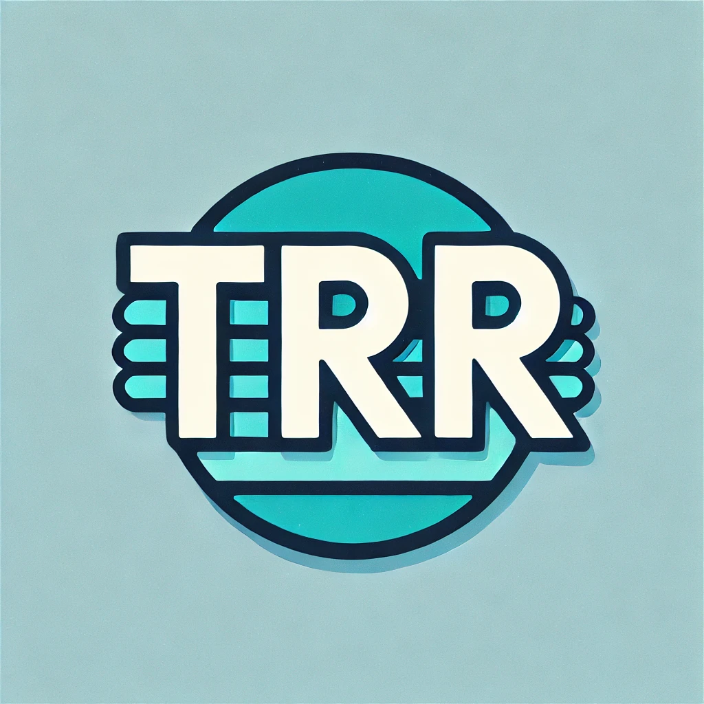 TRR Logo in blue color scheme